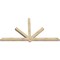 Ekena Millwork Kennewick Rough Sawn Timber Gable Bracket, Douglas Fir, 96"W x 52"H x 4"D x 4"F, 13/12 Pitch GBW096X52X0404KEN00RDF - alternate 4